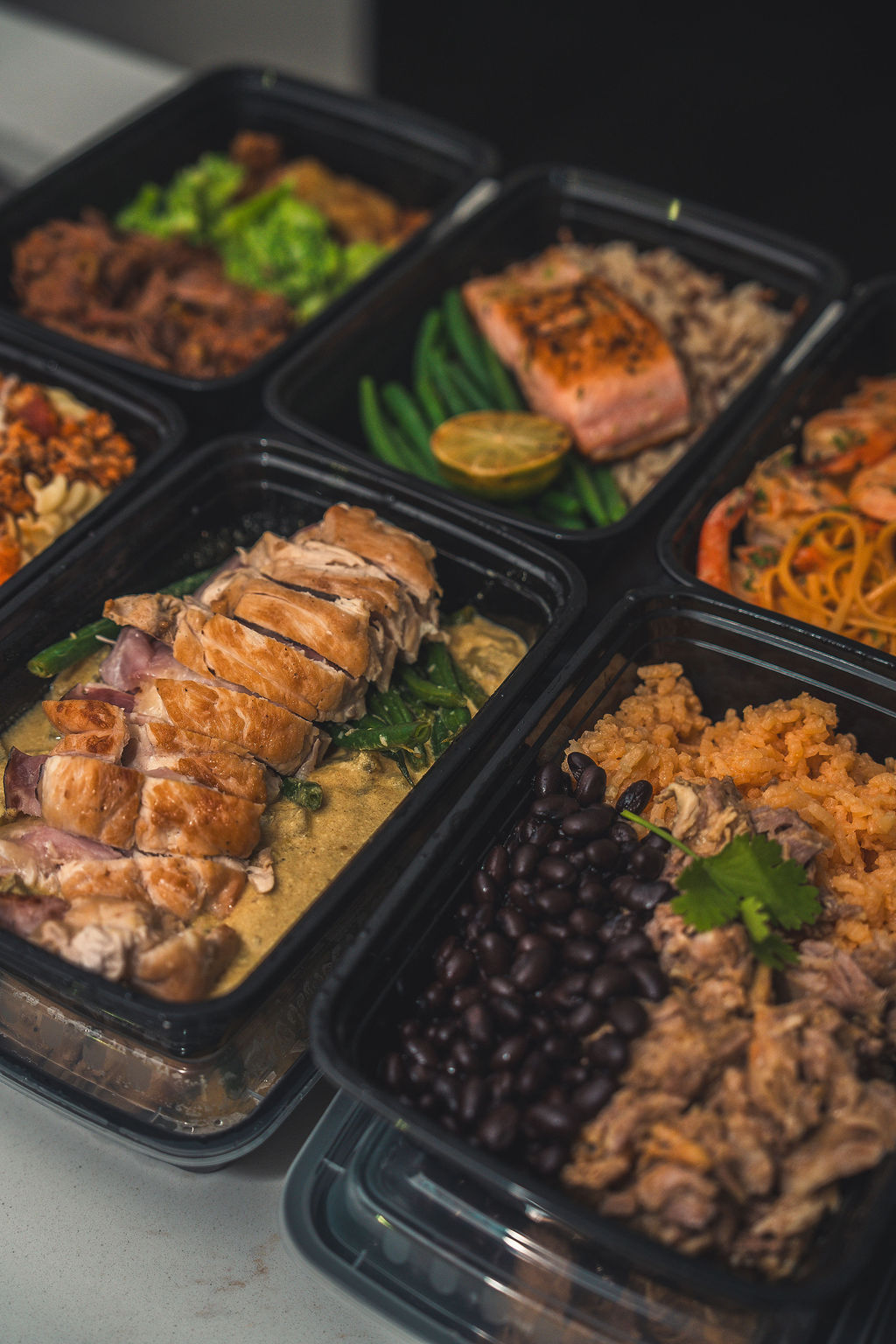Weekly meal prep assortment